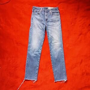 AG Jeans Adriano Goldschmied The Isabelle High Rise Jeans Women 26R Raw Hem USA